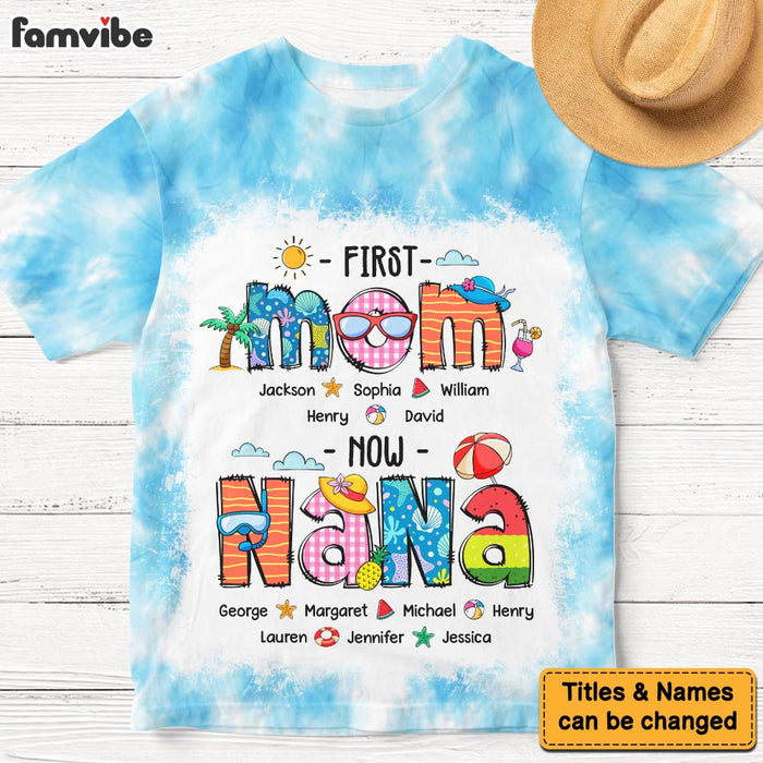 Personalized Gift For Grandma First Now Summer Holiday All-over Print T Shirt - Hoodie - Sweatshirt 32823 1