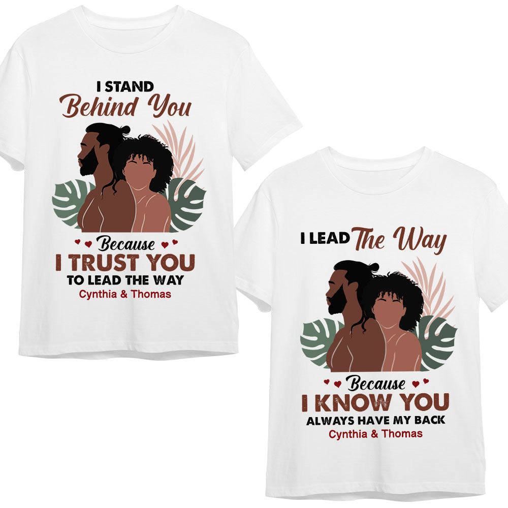 Personalized Gift For Couple Lead The Way Boho Style Couple T Shirt 32827 Primary Mockup
