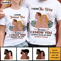 Personalized Gift For Couple Lead The Way Boho Style Couple T Shirt 32827 thumb 1