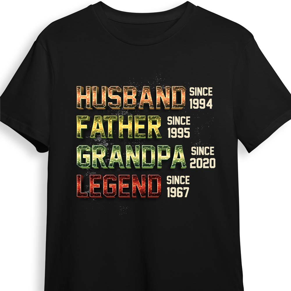 Personalized Gift For Grandpa Husband Legend Shirt Hoodie Sweatshirt 32829 Primary Mockup
