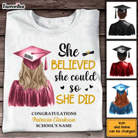 Personalized Gift For Daughter She Did It Graduation Shirt - Hoodie - Sweatshirt 32843 thumb 1