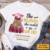 Personalized Gift For Daughter She Did It Graduation Shirt - Hoodie - Sweatshirt 32843 thumb 1