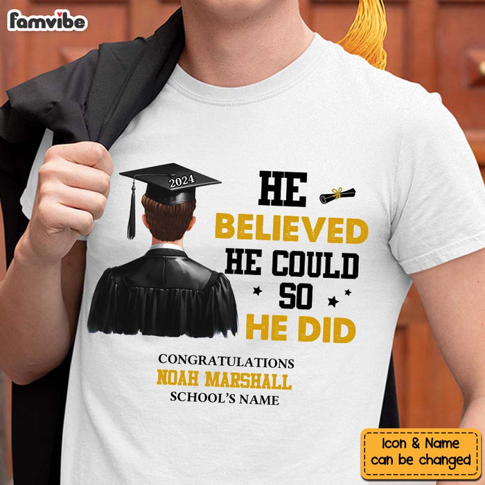 Personalized Gift For Daughter She Did It Graduation Shirt - Hoodie - Sweatshirt 32843 1