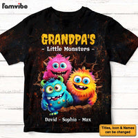 Personalized Gift For Grandpa's Little Monsters All-over Print T Shirt 32844 thumb 1