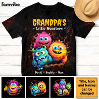 Personalized Gift For Grandpa's Little Monsters All-over Print T Shirt 32844 thumb 1