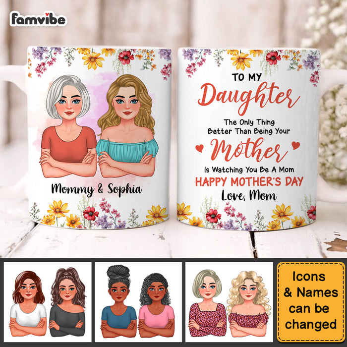 Personalized Gift For Daughter Happy Mother‘s Day Mug 32848 1