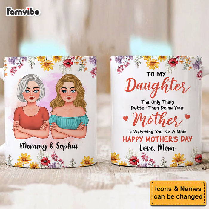 Personalized Gift For Daughter Happy Mother‘s Day Mug 32848 1