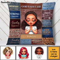 Personalized Gift For Daughter God Says I Am Pillow 32850 thumb 1