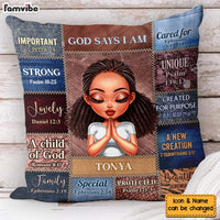 Personalized Gift For Daughter God Says I Am Pillow 32850 thumb 1