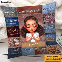 Personalized Gift For Daughter God Says I Am Pillow 32850 thumb 1