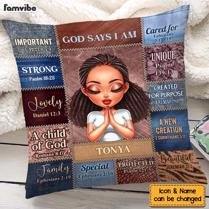 Personalized Gift For Daughter God Says I Am Pillow 32850 1