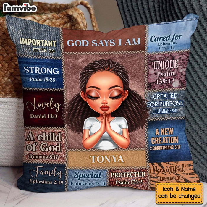 Personalized Gift For Daughter God Says I Am Pillow 32850 1