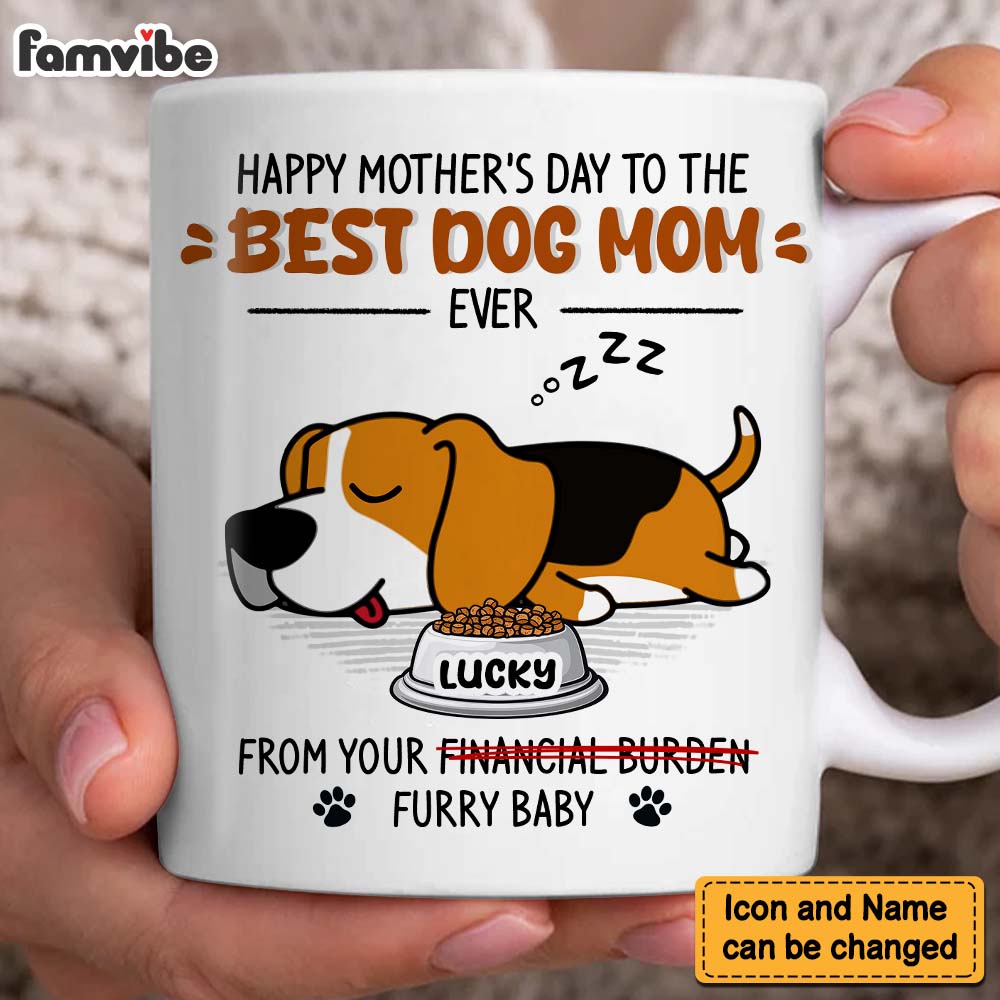 Personalized Gift For Dog Mom, Dog Dad From Your Furry Baby Mug 32851 Primary Mockup