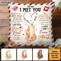 Personalized Gift for couple The day I met you Pillow 32860 thumb 1