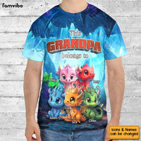 Personalized Gift For Grandpa Little Dragons All-over Print T Shirt - Hoodie - Sweatshirt 32871 thumb 1