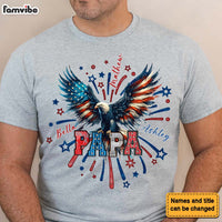 Personalized Gift For Grandpa Eagle Flag Shirt - Hoodie - Sweatshirt 32872 thumb 1