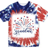 Personalized Gift For Grandma Fireworks Flag All-over Print T Shirt - Hoodie - Sweatshirt 32874 thumb 1