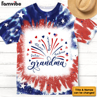 Personalized Gift For Grandma Fireworks Flag All-over Print T Shirt - Hoodie - Sweatshirt 32874 thumb 1