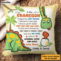 Personalized Gift for grandson Dinosaur  Hug this Pillow 32875 thumb 1