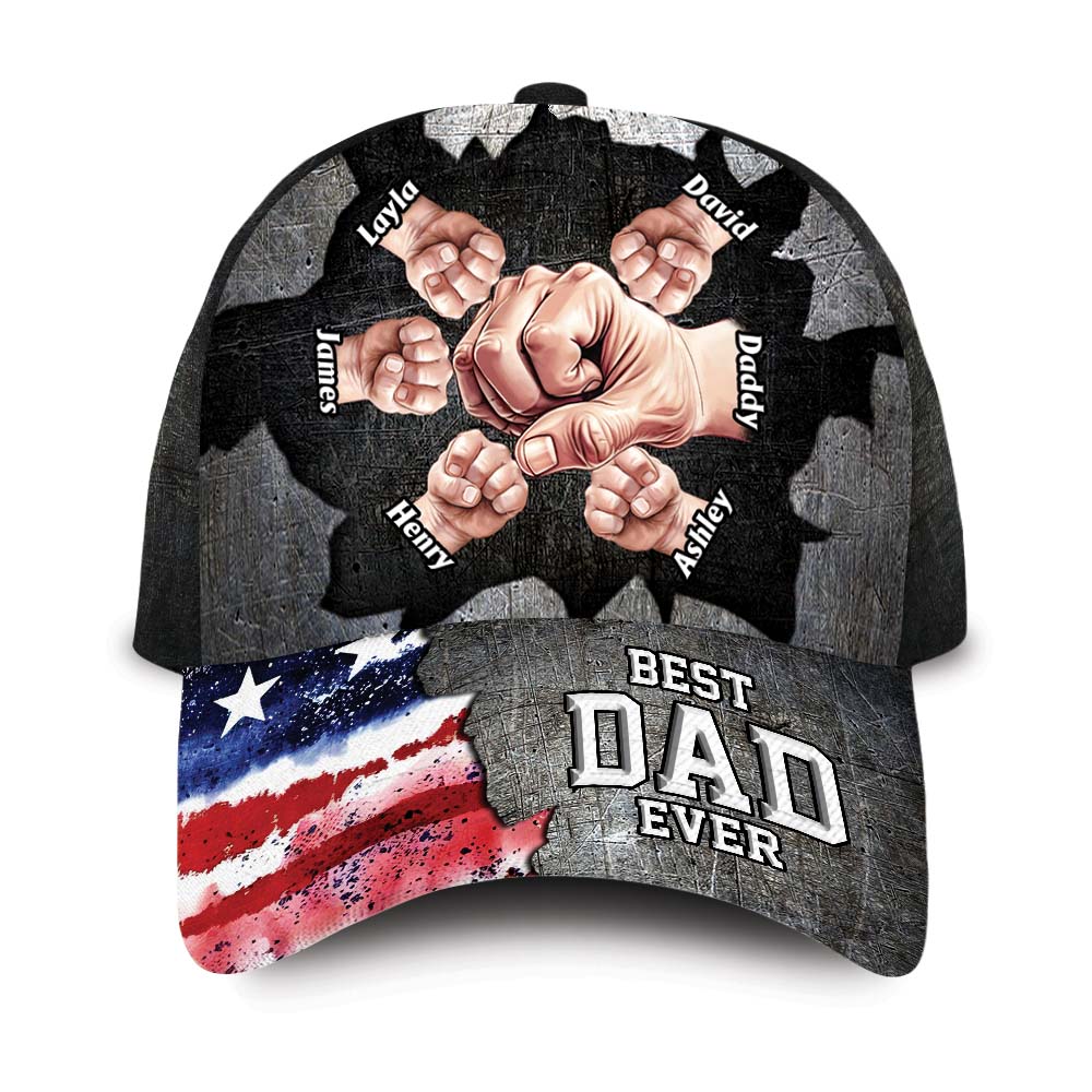 Personalized Gift For Dad B est Dad Ever Cap 32876 Primary Mockup