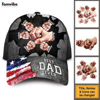 Personalized Gift For Dad Best Dad Ever Cap 32876 thumb 1