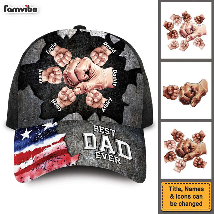 Personalized Gift For Dad Best Dad Ever Cap 32876 1