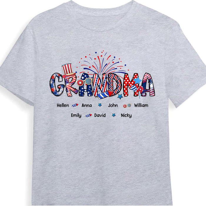 Personalized Gift For Grandma Fourth of July Shirt - Hoodie - Sweatshirt 32879 1