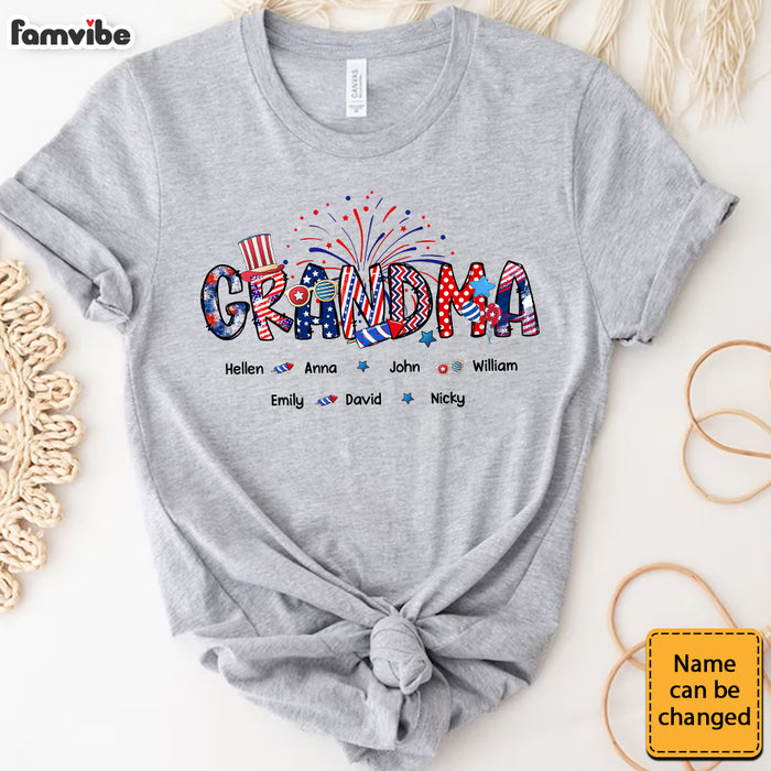 Personalized Gift For Grandma Fourth of July Shirt - Hoodie - Sweatshirt 32879 1