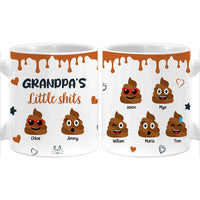 Personalized Gift for Grandpa Little Shit Mug 32880 thumb 1