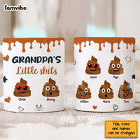 Personalized Gift for Grandpa Little Shit Mug 32880 thumb 1