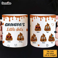 Personalized Gift for Grandpa Little Shit Mug 32880 thumb 1
