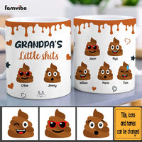 Personalized Gift for Grandpa Little Shit Mug 32880 thumb 1