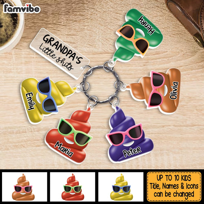 Personalized Gift For Grandpa Funny Acrylic Custom Keychain 32881 1