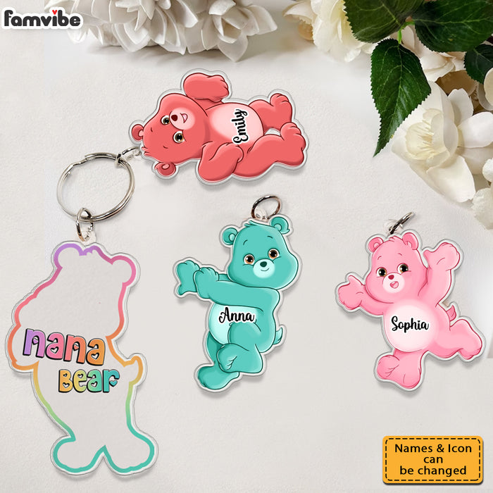 Personalized Gift For Grandma Bear Acrylic Custom Keychain 32883 1