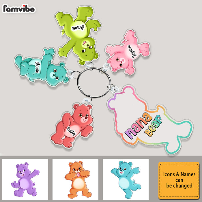Personalized Gift For Grandma Bear Acrylic Custom Keychain 32883 1