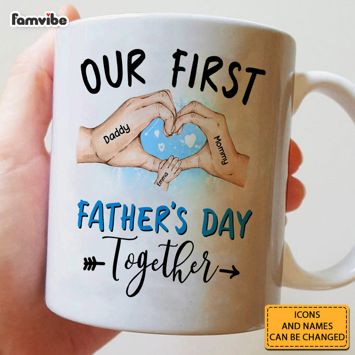 Personalized Gift For Dad First Father's Day Together Mug 32885 1