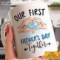 Personalized Gift For Dad First Father's Day Together Mug 32885 thumb 1