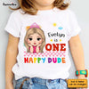 Personalized Gift For Granddaughter One Happy Dude Kid T Shirt - Kid Hoodie - Kid Sweatshirt 32886 1