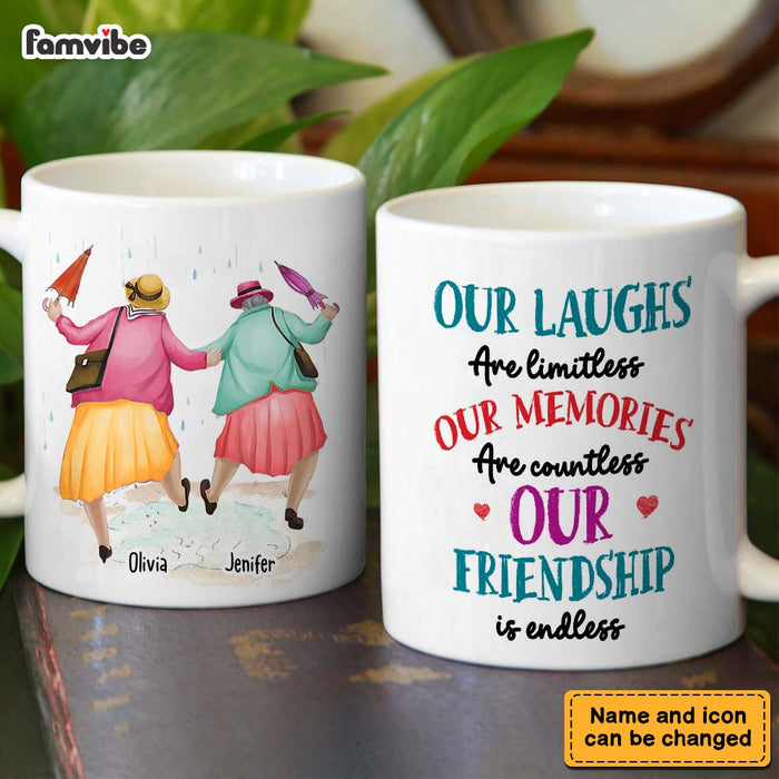 Personalized Gift for Friends limitless laughs Mug 32893 1