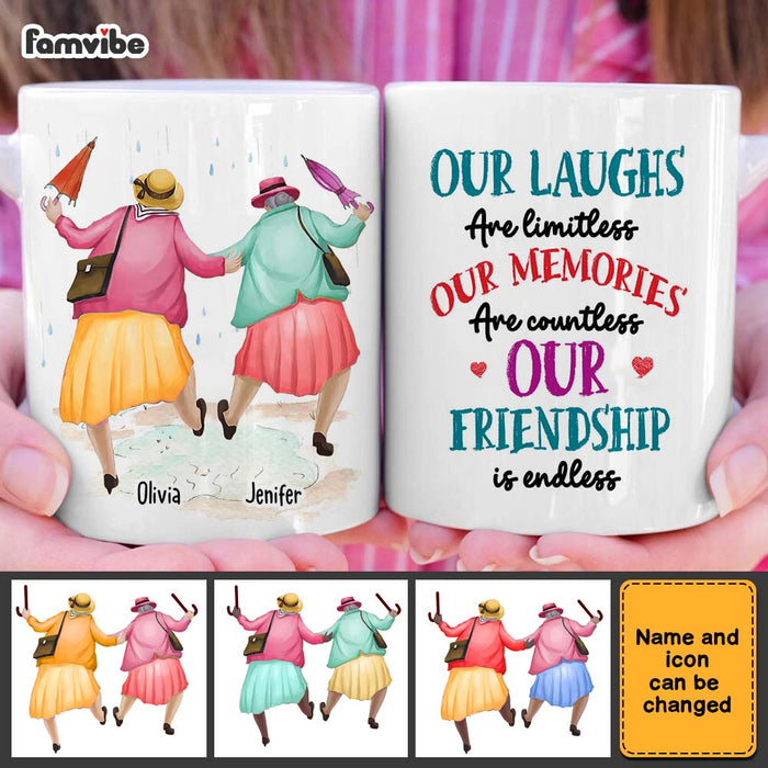 Personalized Gift for Friends limitless laughs Mug 32893 1