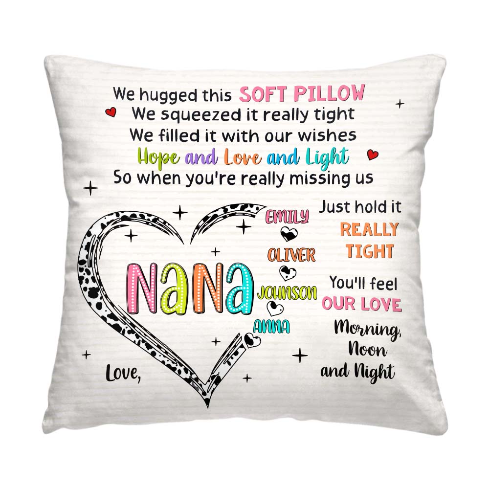 Personalized Gift For Grandma Love Heart Hug This Pillow 32895 Primary Mockup