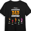 Personalized Gift For Dad Footprints Shirt - Hoodie - Sweatshirt 32897 1