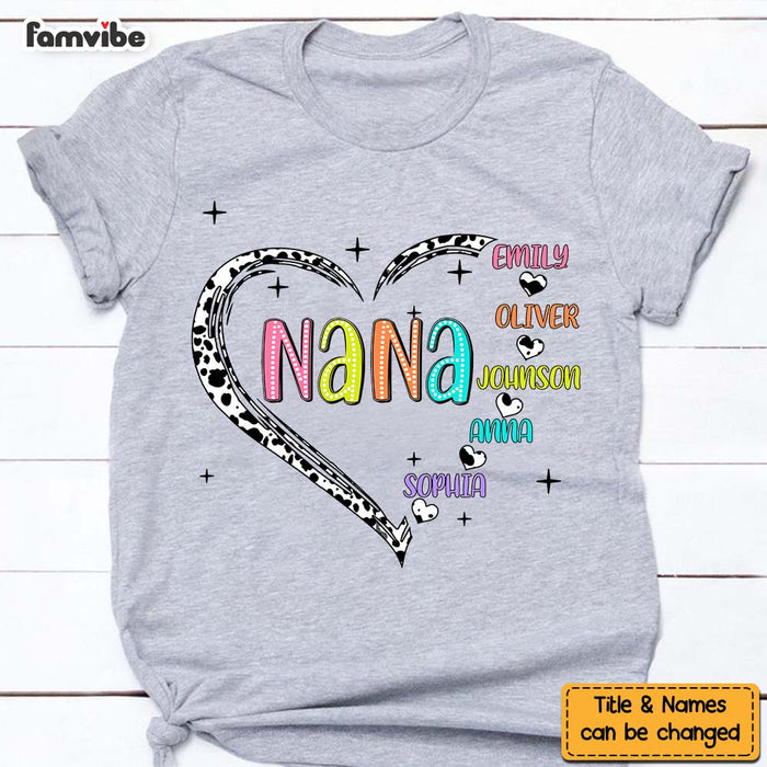 Personalized Gift For Grandma Love Hearts Shirt - Hoodie - Sweatshirt 32900 1
