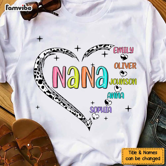 Personalized Gift For Grandma Love Hearts Shirt - Hoodie - Sweatshirt 32900 1
