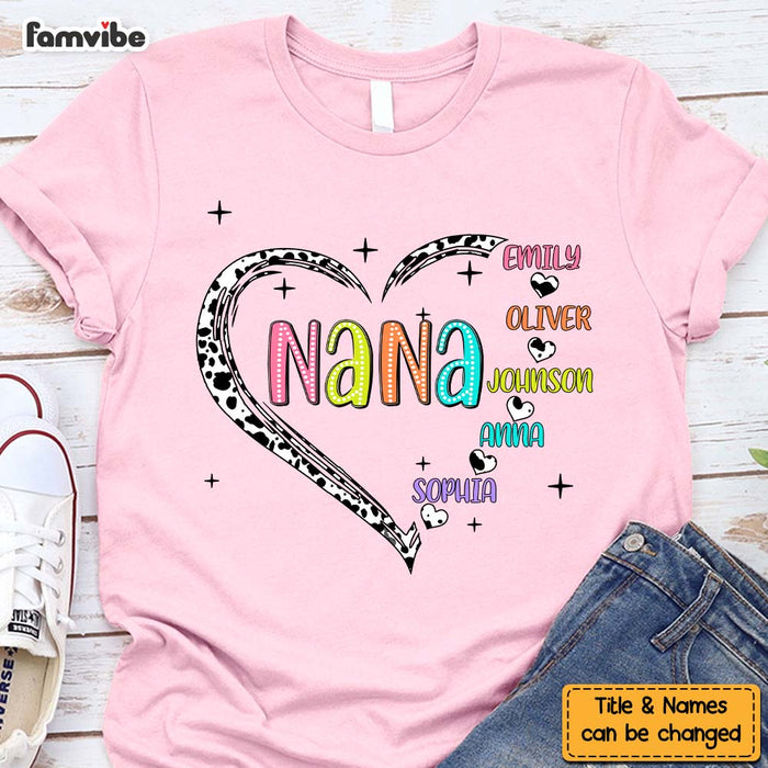 Personalized Gift For Grandma Love Hearts Shirt - Hoodie - Sweatshirt 32900 1