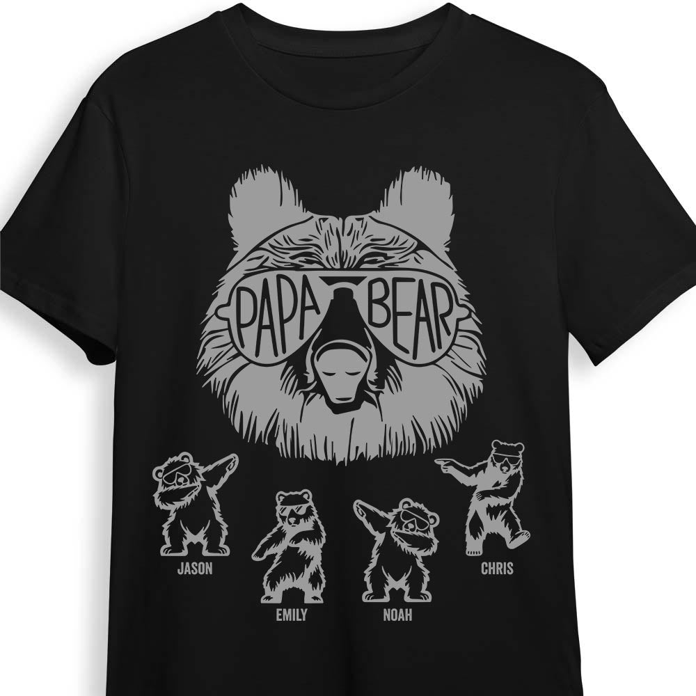 Personalized Cool Gift for Grandpa Dad Papa Bear Shirt Hoodie Sweatshirt 32901 Primary Mockup