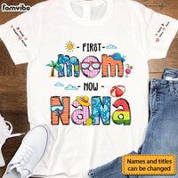 Personalized Gift For First Mom Now Grandma Sleeve Printed T-shirt 32911 thumb 1