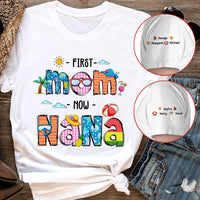 Personalized Gift For First Mom Now Grandma Sleeve Printed T-shirt 32911 thumb 1
