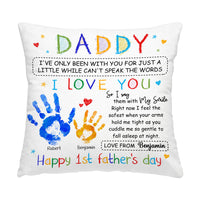 Personalized Gift For Dad I Love You Canvas Pillow 32913 thumb 1