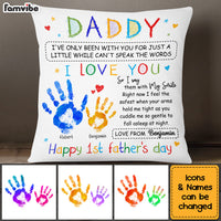 Personalized Gift For Dad I Love You Canvas Pillow 32913 thumb 1